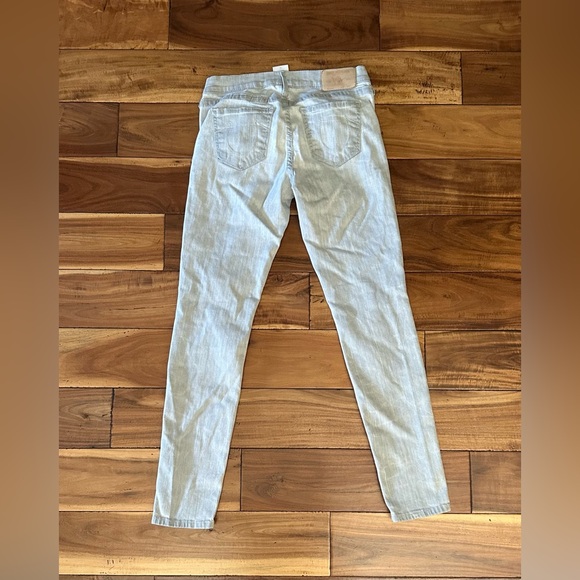 True Religion Abbey Skinny Jeans Light Wash Size 28 - Picture 9 of 9